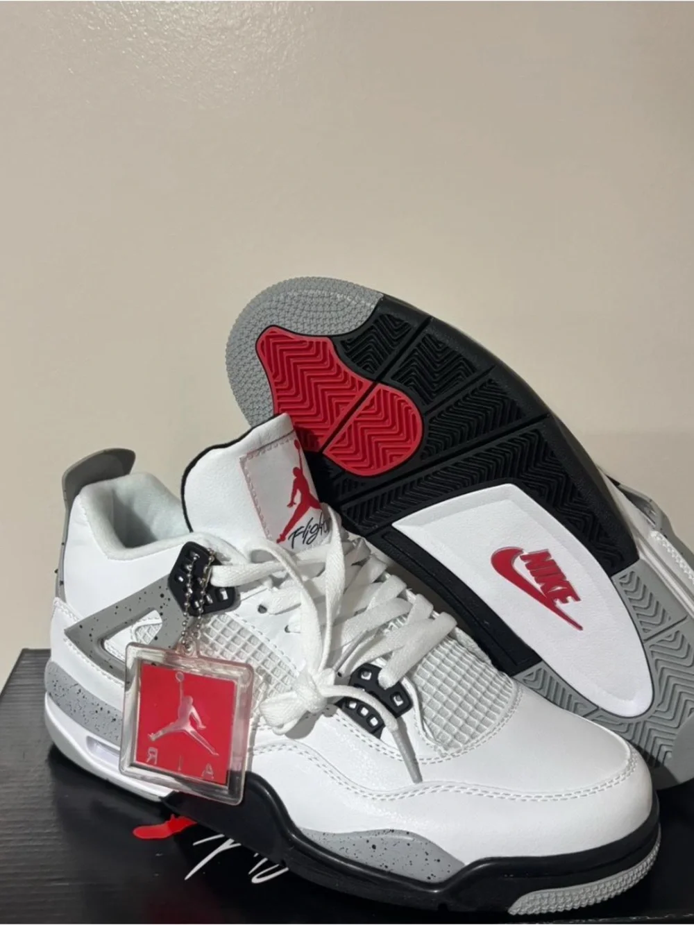 Jordan White / Grey / Black Retro Basketball Sneakers